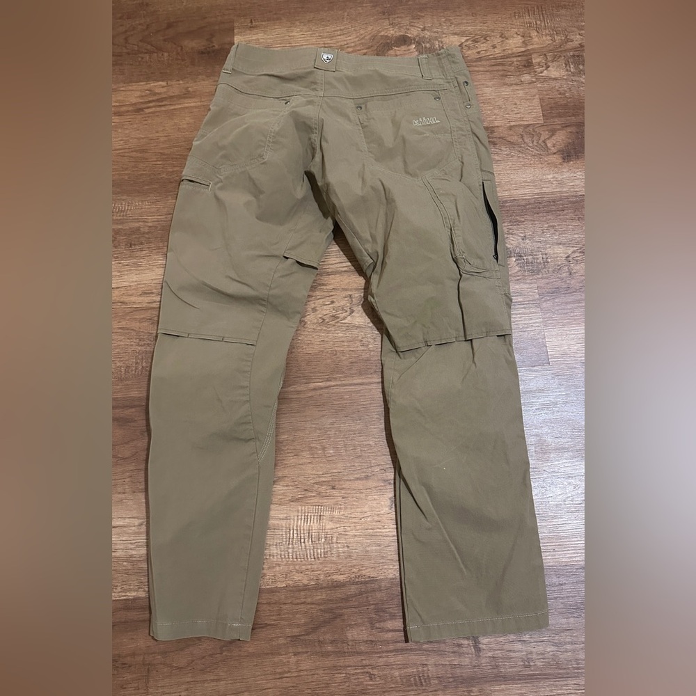 Kuhl Konfidant Air Pants Mens 32 x30 Tan Brown Vented Hiking Outdoor Style 5098 - Picture 3 of 4